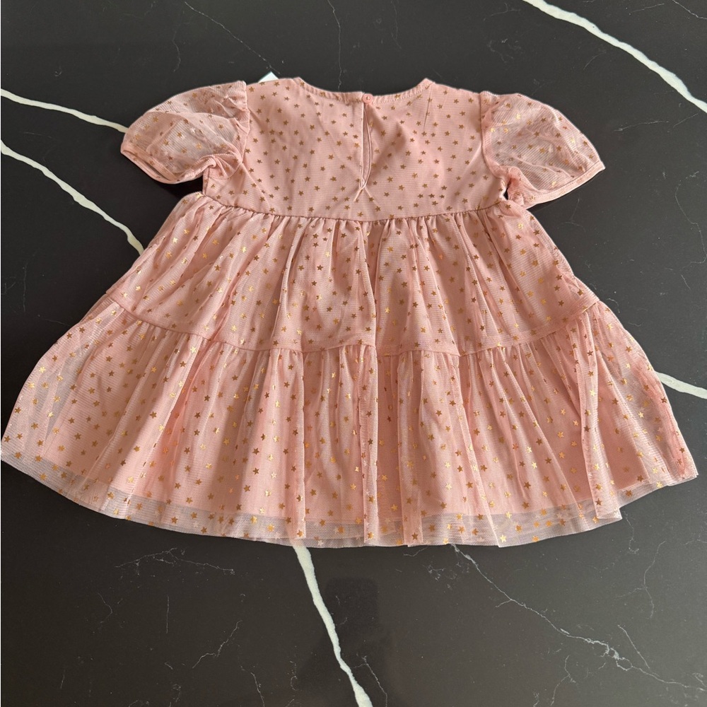GAP Pink Dress with Gold Stars - Picture 4 of 4